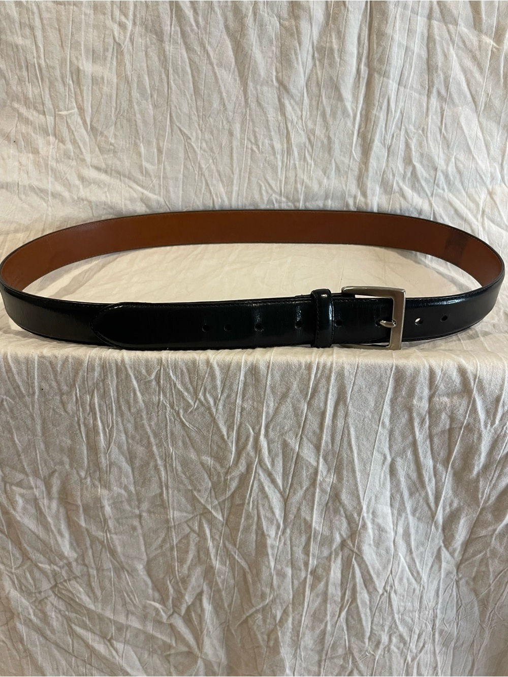 Vintage Coach Black Leather Belt Size 36 Made USA 9098 Quiet Luxury